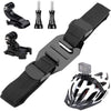Vamson for GoPro 13 12 11 10 9 Adjustable Bike Helmet Strap Head Belt Mount Holder Adapter for Insta360 X5 X4 DJI Action 6 5 Pro - Cycling / set 1 / Black