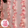 2M 20LEDs Cherry Blossom String Light Garland Artificial Flower Vines Fairy Lights for Bedroom Wedding Party Holiday Decoration - Warm White / 2M 20LEDs
