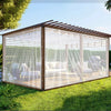 Clear Waterproof Polyester Tarp with Reinforced Grommets - Versatile Protection for Gardens, Patios, and Outdoor Adventures - Espessura 0.18mm / 200x600cm