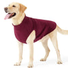 Cozy Solid Color Dog Sweater Soft Rug washing Lightweight Dog Clothes Stretchy Pullover Dog for Small Medium Large Dogs - S / Burgundy