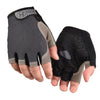 Men Cycling Bicycle Gloves Half Finger Gym Gloves Women Mitten Breathable Anti-slip Glove Fitness Sport Training Gloves - gray / S