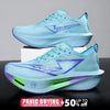 Running Shoes Carbon Board Speciality Marathon Men Sports Breathable Lightweight Women's Comfortable Nonskid Chunta Sneakers - blue / 43