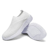 Women Vulcanized Shoes High Quality Women Sneakers Slip On Flats Shoes Women Loafers Plus Size 43 Walking Flat - 1926white / 41