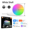 Tuya Smart WiFi Ceiling Light 24W 220V RGB Circular Ambient Lamp APP Control Work With Alexa Google Home For Bedroom Home Decor - White
