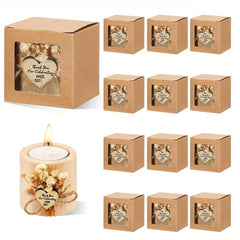 1/6pcs Wedding Party Gifts Candlesticks Bride Shower Gifts Candles Country Wedding Gifts Wedding Decoration Bride Gifts Home Decor