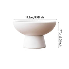 Round Ceramic Flowerpot Multipurpose Lightweight Modern Decorative Flower Vase Floral Art Supplies for Cafe Courtyard Desktop Home Decor