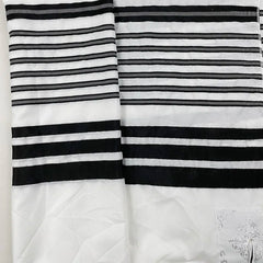 Tallit Israel Jewish Talit New Design White Color Polyester Large Size Prayer Shawl Tallit With Bag 140x190cm