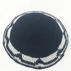 Jewish Kippah Black Hand Made Yarmulke Judaica Yamaka Kippa Yamakah Yarmulka Hat Men (15CM 5.9INCH)