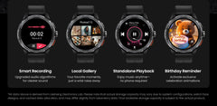 HAYLOU Solar Ultra GPS Smartwatch 1.6” AMOLED Display 5ATM Waterproof Built-in GPS Bluetooth Phone Calls Sports Smart Watch