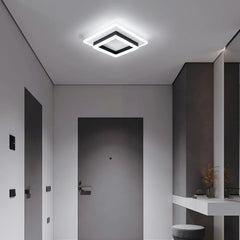 Square Acrylic  Ceiling Light Modern LED Ceiling Lamp,White 6500K LED Ceiling Lights for Bedroom Office Kitchen Living Room