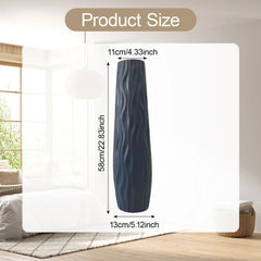 Tall Floor Vase Stylish Rustic Flower Vase Modern Farmhouse Decoration Sturdy for Home Living Room Dining Room Hotel Wedding