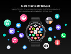 HAYLOU Solar Ultra GPS Smartwatch 1.6” AMOLED Display 5ATM Waterproof Built-in GPS Bluetooth Phone Calls Sports Smart Watch