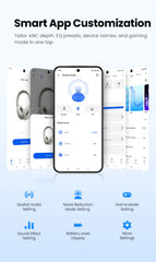 HAYLOU S40 ANC Wireless Headphone 50dB Noise Canceling Hi-Res 3D Spatial Audio Earphone with LDAC Bluetooth 6.0 Over Ear Headset