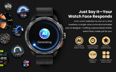 HAYLOU Solar Ultra GPS Smartwatch 1.6” AMOLED Display 5ATM Waterproof Built-in GPS Bluetooth Phone Calls Sports Smart Watch