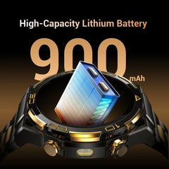 Smartwatch 1.43-inch AMOLED Display 900mAH Battery 45Days Standby Bluetooth 5.3 with Flashlight Men‘s Smart Watch, W90 PRO