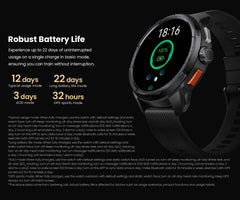 HAYLOU Solar Ultra GPS Smartwatch 1.6” AMOLED Display 5ATM Waterproof Built-in GPS Bluetooth Phone Calls Sports Smart Watch