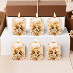 1/6pcs Wedding Party Gifts Candlesticks Bride Shower Gifts Candles Country Wedding Gifts Wedding Decoration Bride Gifts Home Decor