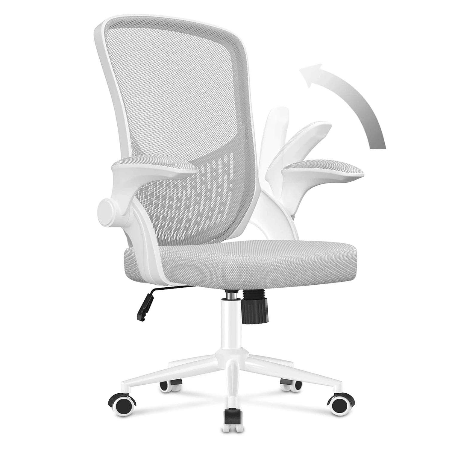Office Chair Ergonomic Desk Chair 90° Flip-up Armrest Lumbar Support Height Adjustable Computer Chair for Office Furniture