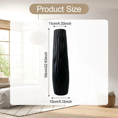 Tall Floor Vase Stylish Rustic Flower Vase Modern Farmhouse Decoration Sturdy for Home Living Room Dining Room Hotel Wedding