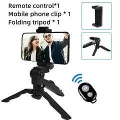 Smartphone Vlogging Kit – Tripod, Mic & LED Light Set
