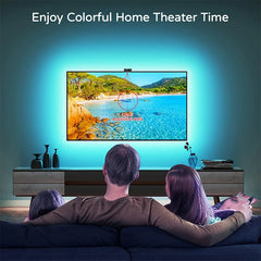 RGBIC LED TV Backlight Strip with Camera App Control Music Sync Smart Lights for Gaming Room 55-75inch Ambient Lighting
