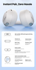 HAYLOU S40 ANC Wireless Headphone 50dB Noise Canceling Hi-Res 3D Spatial Audio Earphone with LDAC Bluetooth 6.0 Over Ear Headset