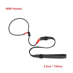 Training Dog Choking Rope Leash 2 in 1 Lead Collar 150cm P-Shaped Chain Slip Lead Control Leash for Small Large Competition Dogs Pet Shop