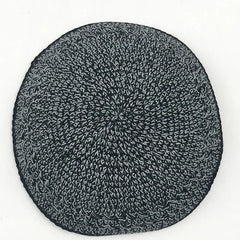 Jewish Kippah Black Hand Made Yarmulke Judaica Yamaka Kippa Yamakah Yarmulka Hat Men (15CM 5.9INCH)