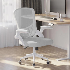 Office Chair Ergonomic Desk Chair 90° Flip-up Armrest Lumbar Support Height Adjustable Computer Chair for Office Furniture