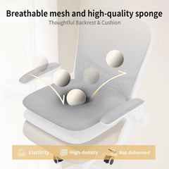 Office Chair Ergonomic Desk Chair 90° Flip-up Armrest Lumbar Support Height Adjustable Computer Chair for Office Furniture