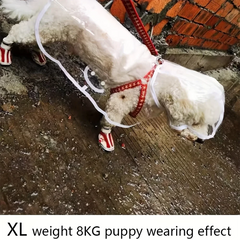 Transparent Waterproof Dog Raincoat, Raincoat for Small and Medium-Sized Dogs, Teddy and Bichon Frise Dog for Rainy Days Walking