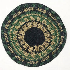 Jewish Kippah Black Hand Made Yarmulke Judaica Yamaka Kippa Yamakah Yarmulka Hat Men (15CM 5.9INCH)
