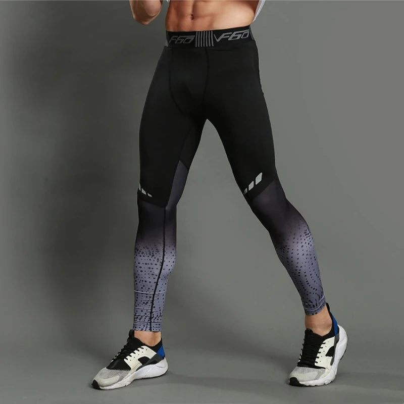 Men's Running Leggings Breathable Compression Pants Quick Dry Fit Sportswear Fitness Training Jogging Pants Sports Fitness Yoga