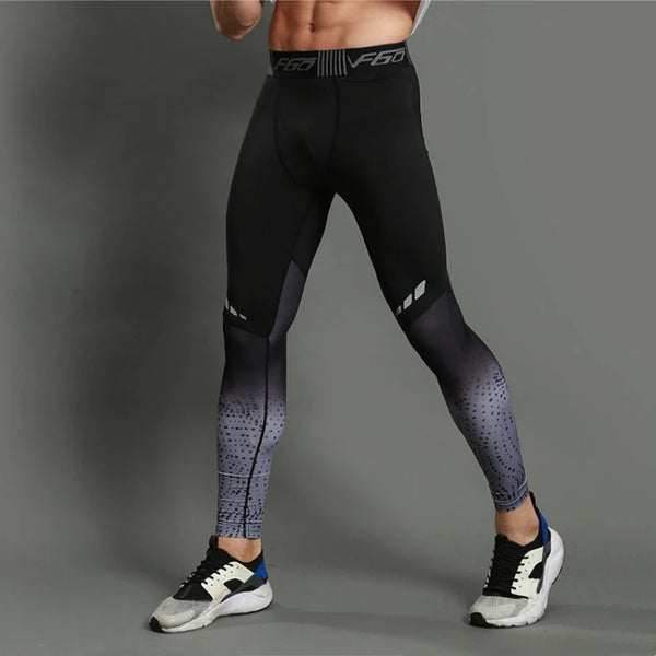 Men's Running Leggings Breathable Compression Pants Quick Dry Fit Sportswear Fitness Training Jogging Pants Sports Fitness Yoga