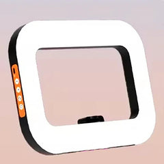 Roreta Handheld Ring LED Rechargeable Portable Mobile Phone Live Broadcast Photography Desktop Rabbit Cage Selfie Fill Light