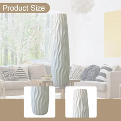 Tall Floor Vase Stylish Rustic Flower Vase Modern Farmhouse Decoration Sturdy for Home Living Room Dining Room Hotel Wedding
