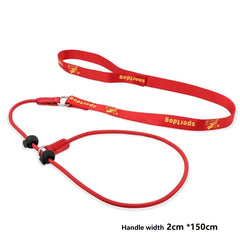 Training Dog Choking Rope Leash 2 in 1 Lead Collar 150cm P-Shaped Chain Slip Lead Control Leash for Small Large Competition Dogs Pet Shop