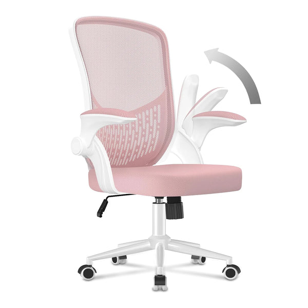 Office Chair Ergonomic Desk Chair 90° Flip-up Armrest Lumbar Support Height Adjustable Computer Chair for Office Furniture