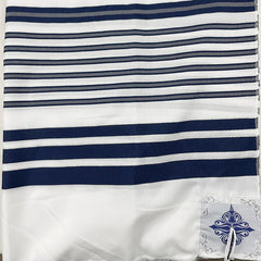 Tallit Israel Jewish Talit New Design White Color Polyester Large Size Prayer Shawl Tallit With Bag 140x190cm