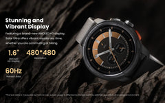 HAYLOU Solar Ultra GPS Smartwatch 1.6” AMOLED Display 5ATM Waterproof Built-in GPS Bluetooth Phone Calls Sports Smart Watch