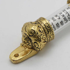 Door Mezuzah Metal Blessing Mezuzahw with Scroll Door Decoration House Religious Gift Retro Mezuzah Case Mezuzah Plaque 1x