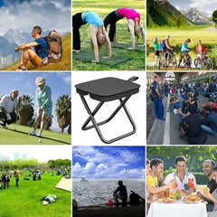 Folding Stool Outdoor Backpack Pen Case Stool Portable Simple Camping Equipment Shoulder Bag Stool Sports Folding Chair Handbag