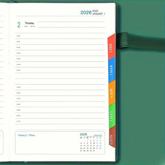 2026 Productivity Planner & Habit Tracker Set Daily Goal Setting Time Management Journal Task Tracking 400 Page Thick notebook