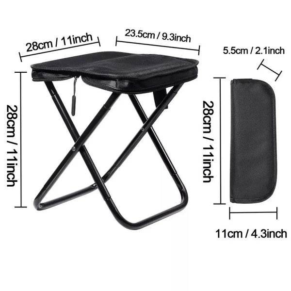 Folding Stool Outdoor Backpack Pen Case Stool Portable Simple Camping Equipment Shoulder Bag Stool Sports Folding Chair Handbag