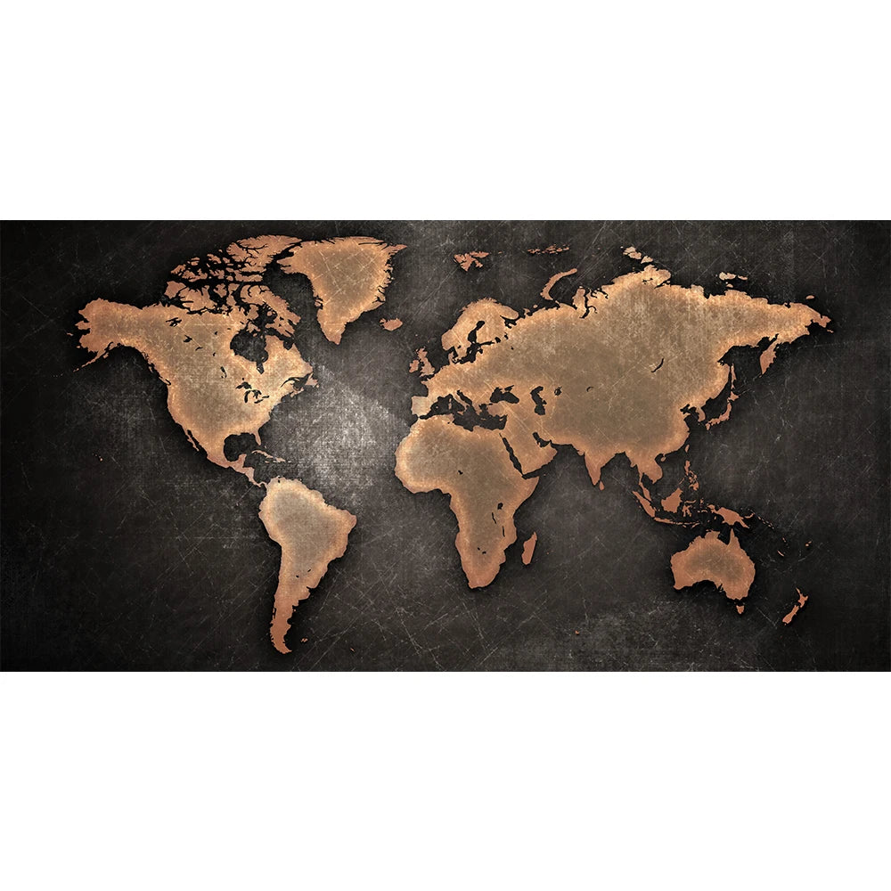 Vintage World Map Picture Canvas Painting Retro Map Posters Prints Wall Art Picture Quadro for Living Room Home Decor Cuadros