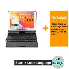 Bluetooth Magic Keyboard Case For iPad 7 8 9 Generation 10.2 Pro Air 3 10.5 Tablet Case Turkish Arabic Spanish Korean Keyboard