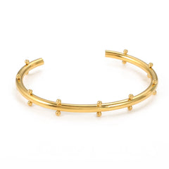 Luxury Stainless Steel Jewelry Set – Bangle, Ring & Hoop Earrings