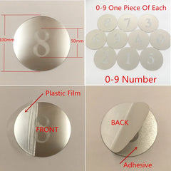 10pcs Diameter 100x1mm Acrylic Wall Mirrors Round Stickers Plastic Hotel Decorative Miroir Mural DIY Plak Espejo Decorativos
