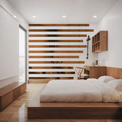 20pcs Simple Lines Acrylic 3D Wall Stickers DIY Background Mirror Strips Ceiling Waist Line Living Dining Room Art Home Decor Mirror Art