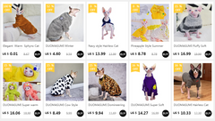 DUOMASUMI Soft Double-sided FluffY Winter Jacket Warmth Coat for cat Thickening Sphinx Sphynx Cat Clothes  Hairless Cat Outfits
